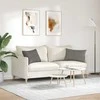 Sofa Pagalvės 2 pcs Šviesiai pilka 60 x 40 cm