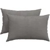 Sofa Pagalvės 2 pcs Šviesiai pilka 60 x 40 cm