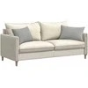 Sofa Pagalvės 2 pcs Šviesiai pilka 60 x 40 cm audinys