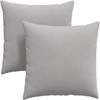 Sofa Pagalvės 2 pcs Šviesiai pilka 60 x 60 cm audinys
