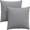 Sofa Pagalvės 2 pcs Šviesiai pilka 60 x 60 cm audinys