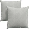Sofa Pagalvės 2 pcs Šviesiai pilka 60 x 60 cm