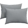 Sofa Pagalvės 2 pcs Šviesiai pilka 70 x 50 cm audinys