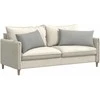 Sofa Pagalvės 2 pcs Šviesiai pilka 80 x 40 cm audinys