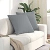 Sofa Pagalvės 2 pcs Šviesiai pilka 80 x 80 cm audinys