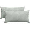 Sofa Pagalvės 2 pcs Šviesiai pilka 80 x 40 cm