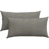 Sofa Pagalvės 2 pcs Šviesiai pilka 80 x 40 cm