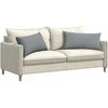 Sofa Pagalvės 2 pcs Šviesiai pilka 80 x 40 cm audinys