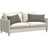 Sofa Pagalvės 2 pcs Šviesiai pilka 80 x 40 cm