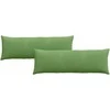 Sofa Pagalvės 2 pcs Šviesiai žalia 120 x 40 cm