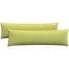 Sofa Pagalvės 2 pcs Šviesiai žalia 145 x 40 cm audinys