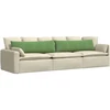 Sofa Pagalvės 2 pcs Šviesiai žalia 145 x 40 cm