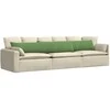 Sofa Pagalvės 2 pcs Šviesiai žalia 200 x 40 cm