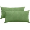 Sofa Pagalvės 2 pcs Šviesiai žalia 80 x 40 cm