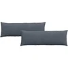 Sofa Pagalvės 2 pcs Tamsiai pilka 120 x 40 cm