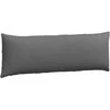 Sofa Pagalvės 2 pcs Tamsiai pilka 120 x 40 cm audinys