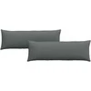 Sofa Pagalvės 2 pcs Tamsiai pilka 120 x 40 cm audinys
