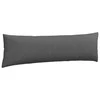 Sofa Pagalvės 2 pcs Tamsiai pilka 145 x 40 cm