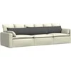 Sofa Pagalvės 2 pcs Tamsiai pilka 200 x 40 cm