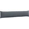 Sofa Pagalvės 2 pcs Tamsiai pilka 200 x 40 cm