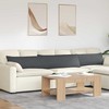 Sofa Pagalvės 2 pcs Tamsiai pilka 200 x 40 cm