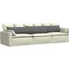 Sofa Pagalvės 2 pcs Tamsiai pilka 200 x 40 cm audinys
