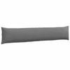 Sofa Pagalvės 2 pcs Tamsiai pilka 200 x 40 cm audinys