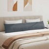 Sofa Pagalvės 2 pcs Tamsiai pilka 200 x 40 cm