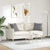 Sofa Pagalvės 2 pcs Tamsiai pilka 45 x 45 cm audinys
