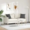 Sofa Pagalvės 2 pcs Tamsiai pilka 45 x 45 cm Kordūrinis audinys