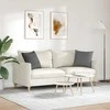 Sofa Pagalvės 2 pcs Tamsiai pilka 45 x 45 cm audinys