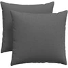 Sofa Pagalvės 2 pcs Tamsiai pilka 45 x 45 cm audinys