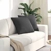 Sofa Pagalvės 2 pcs Tamsiai pilka 50 x 50 cm Kordūrinis audinys