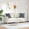 Sofa Pagalvės 2 pcs Tamsiai pilka 50 x 50 cm Kordūrinis audinys