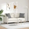 Sofa Pagalvės 2 pcs Tamsiai pilka 50 x 50 cm audinys