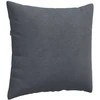 Sofa Pagalvės 2 pcs Tamsiai pilka 50 x 50 cm Kordūrinis audinys