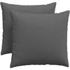 Sofa Pagalvės 2 pcs Tamsiai pilka 50 x 50 cm audinys
