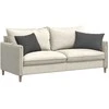 Sofa Pagalvės 2 pcs Tamsiai pilka 60 x 40 cm Kordūrinis audinys