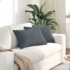 Sofa Pagalvės 2 pcs Tamsiai pilka 60 x 40 cm Kordūrinis audinys