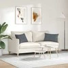 Sofa Pagalvės 2 pcs Tamsiai pilka 60 x 40 cm Kordūrinis audinys