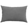Sofa Pagalvės 2 pcs Tamsiai pilka 60 x 40 cm audinys