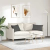 Sofa Pagalvės 2 pcs Tamsiai pilka 60 x 40 cm Kordūrinis audinys
