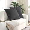 Sofa Pagalvės 2 pcs Tamsiai pilka 60 x 60 cm Kordūrinis audinys