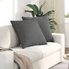 Sofa Pagalvės 2 pcs Tamsiai pilka 60 x 60 cm audinys