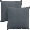 Sofa Pagalvės 2 pcs Tamsiai pilka 60 x 60 cm Kordūrinis audinys