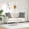 Sofa Pagalvės 2 pcs Tamsiai pilka 60 x 60 cm audinys