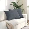 Sofa Pagalvės 2 pcs Tamsiai pilka 70 x 50 cm Kordūrinis audinys