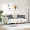 Sofa Pagalvės 2 pcs Tamsiai pilka 80 x 40 cm Kordūrinis audinys