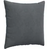 Sofa Pagalvės 2 pcs Tamsiai pilka 80 x 80 cm Kordūrinis audinys