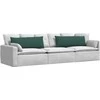 Sofa Pagalvės 2 pcs Tamsiai žalia 120 x 40 cm audinys